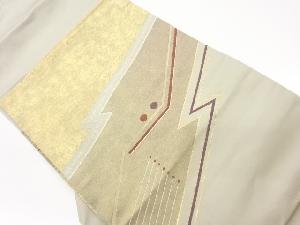 幾何学模様織出し袋帯